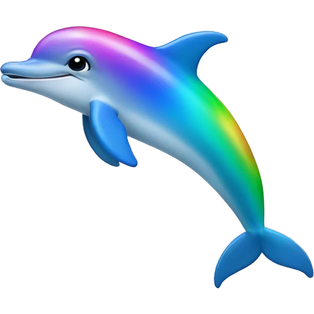 Rainbow dolphin  emoji