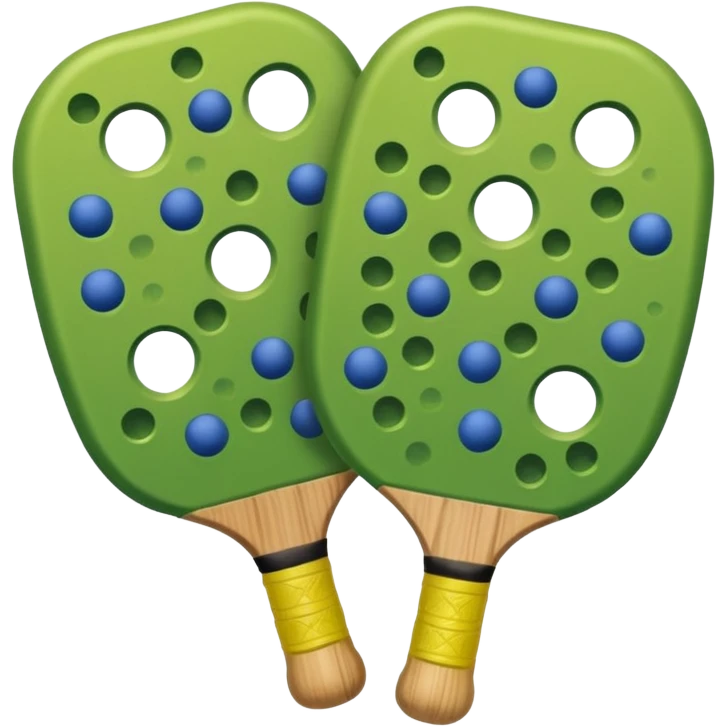 pelota de pickleball Verde sola emoji