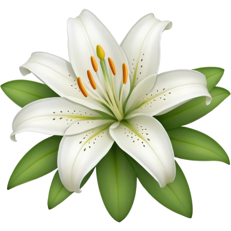 A lily flower emoji