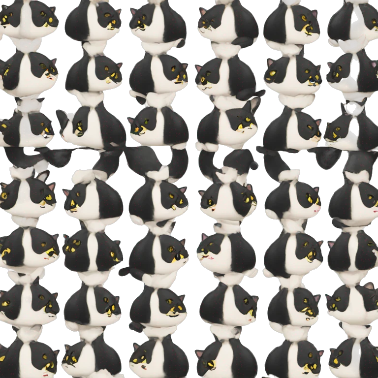 20 tuxedo kittens emoji