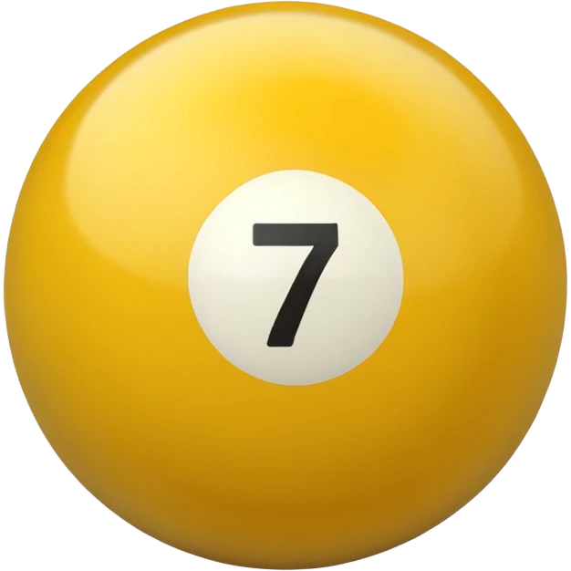 billiard ball 7 number emoji