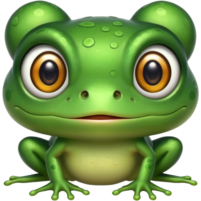 Thin frog with frog body emoji