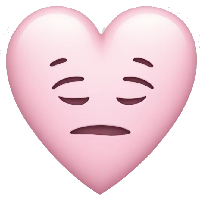pastel pink heart emoji