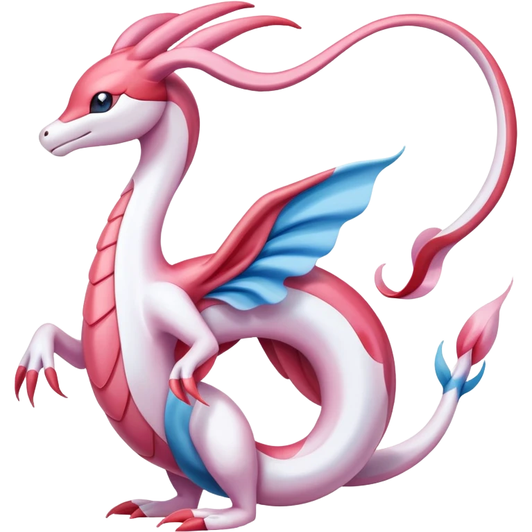 Milotic-Sylveon-Dragonair-Fakémon-hybrid-creature (full body)  emoji