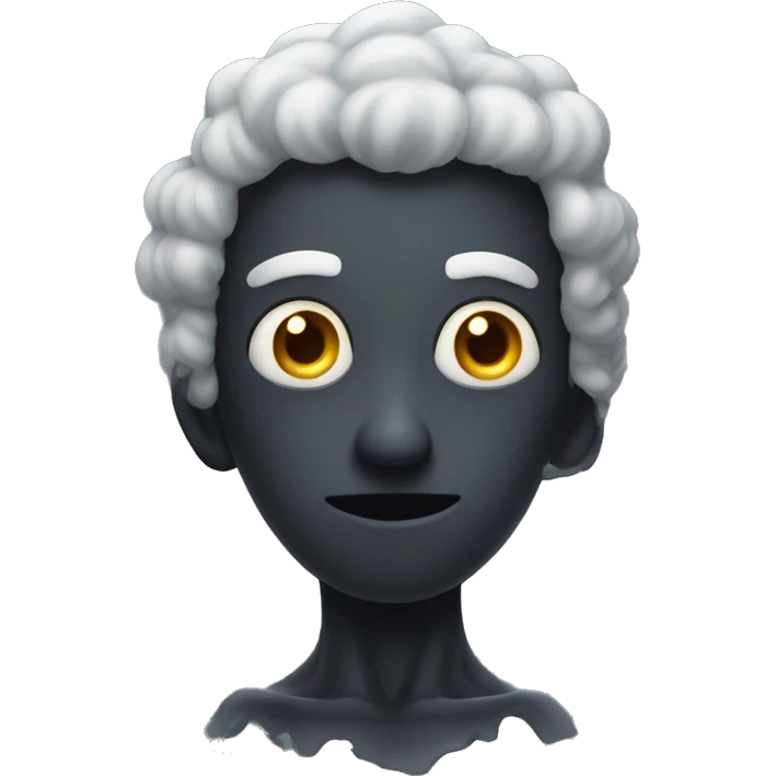 Dark floatin spirit with eyes and arms emoji