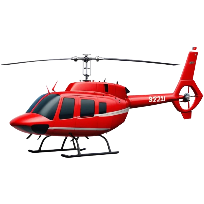 Bell 206 - Bell Helicopter (Model Year: 2021) (Iconic colour: Red) emoji