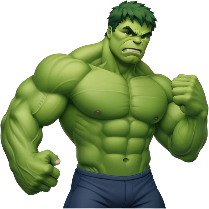 Hulk flexing  emoji