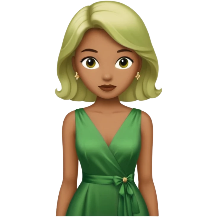 green dres emoji