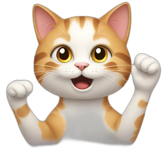 cat gesturing no emoji