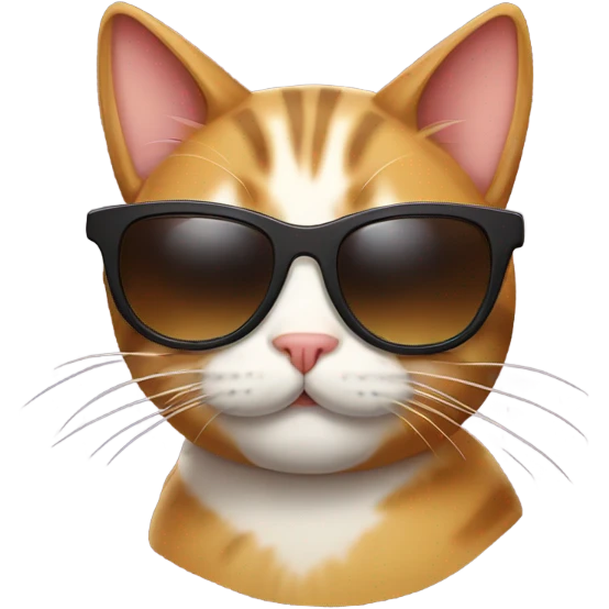 Cat with sunglasses emoji