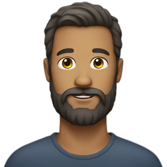 Men with a beard emoji