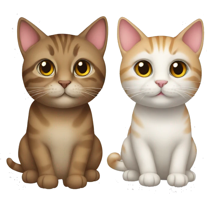 Cat couples emoji