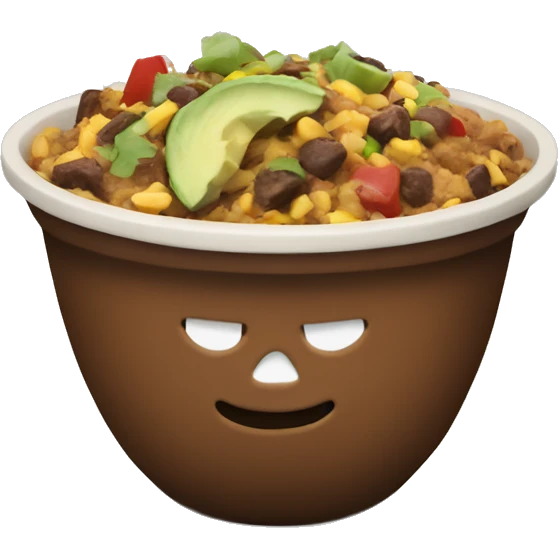 Chipotle bowl emoji