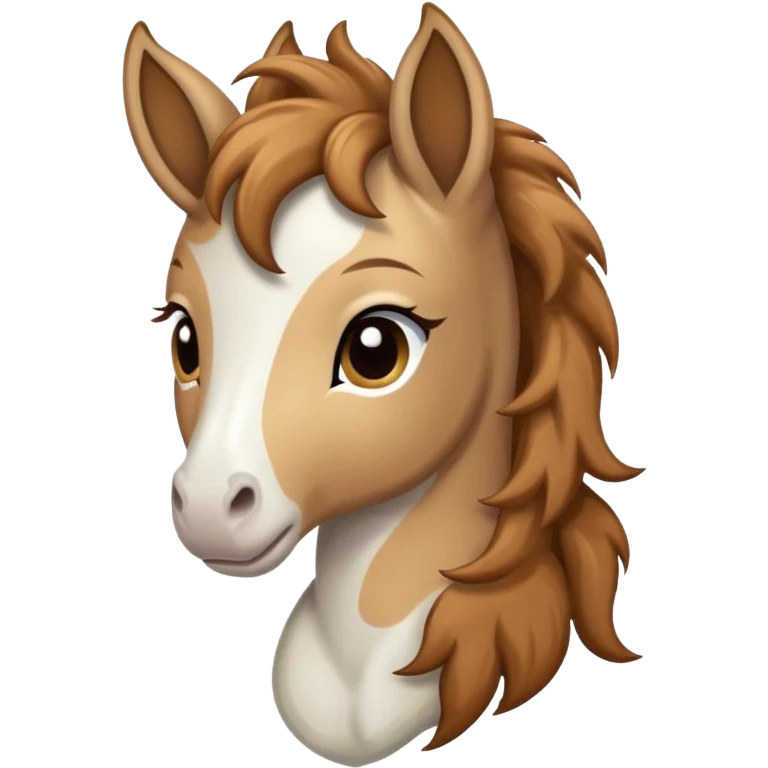 Light brown and white Gypsy vanna Foal emoji