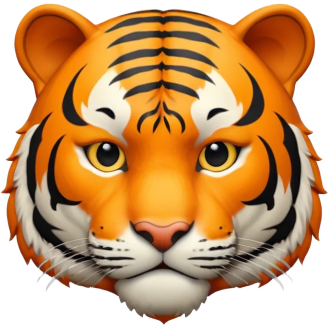 High resolution of a tigar emoji