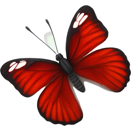 red butterfly emoji