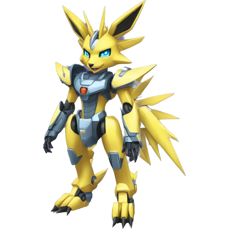 Renamon-Jolteon-Zeraora-medabot-mecha full body emoji