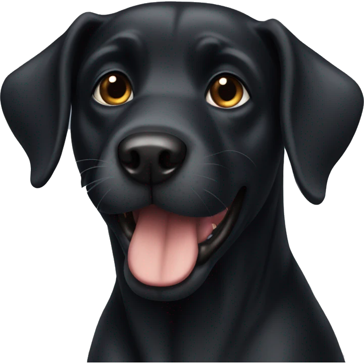 Black dog emoji
