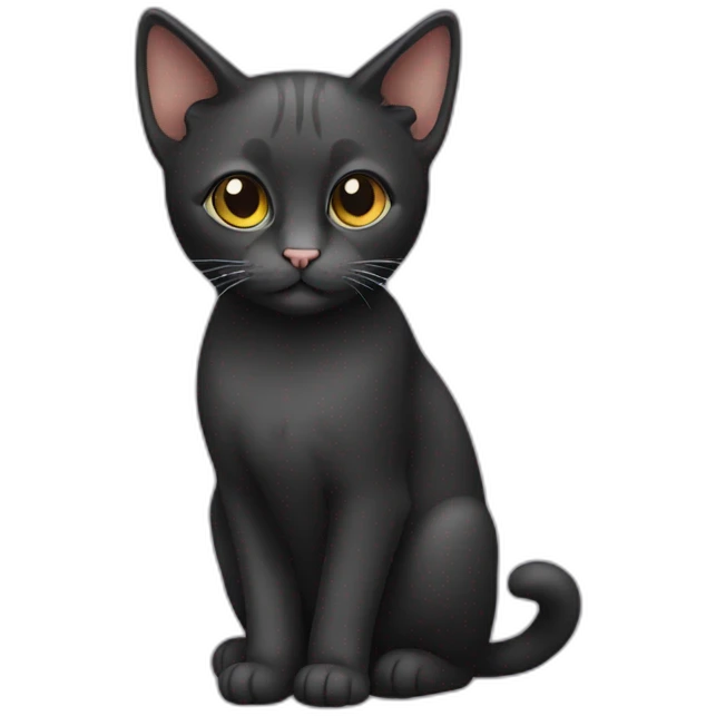 Cat black emoji