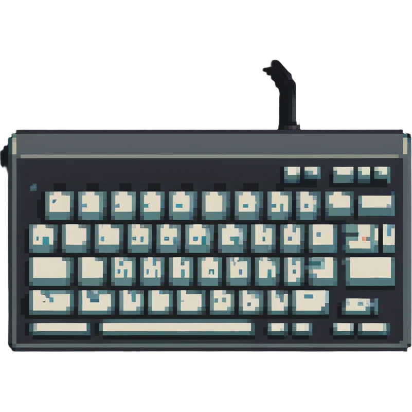 retro computer keyboard emoji