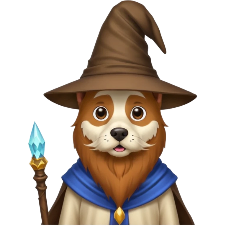 Dog wizard emoji