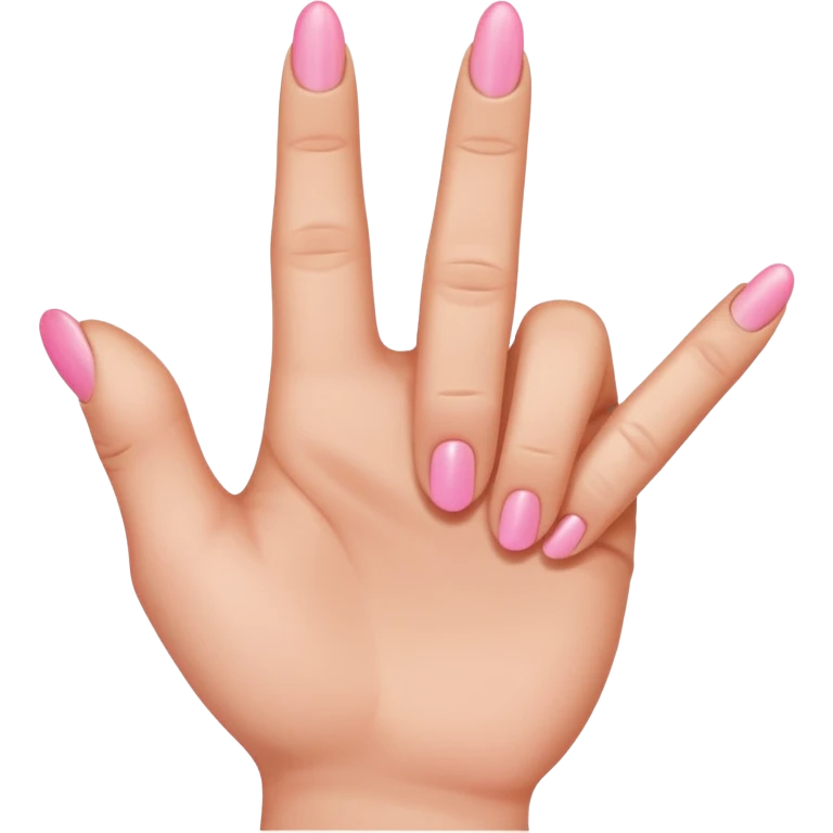 Pink middle finger  emoji