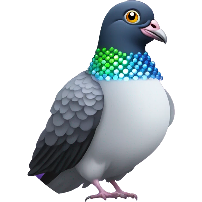 Disco ball pigeon  emoji