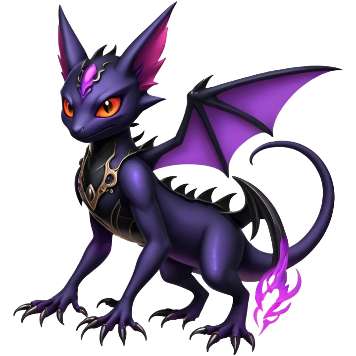 Shiny Epic Badass Gothic Noibat-Salandit-Litten-Hybrid emoji