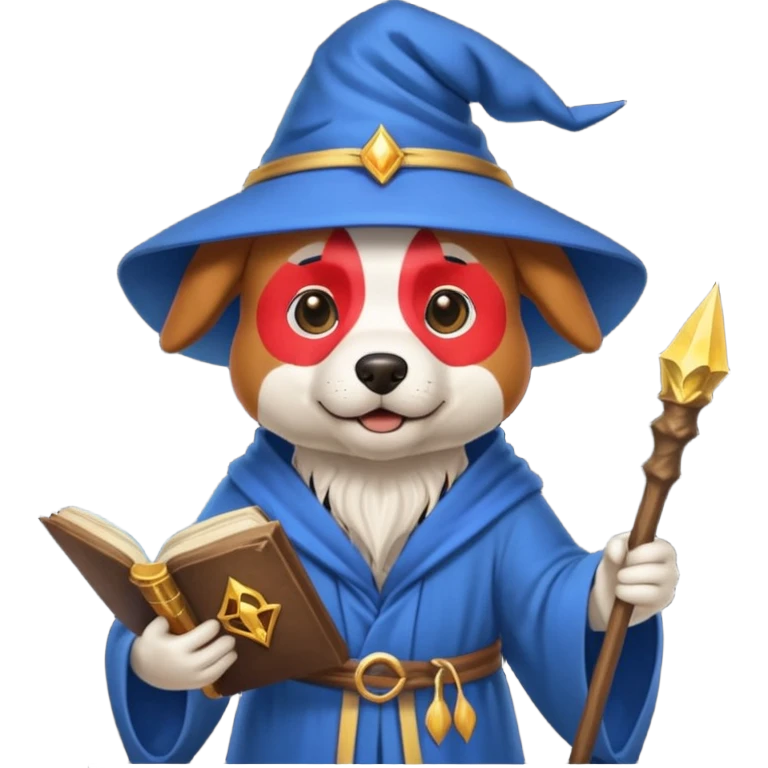 Dog wizard emoji