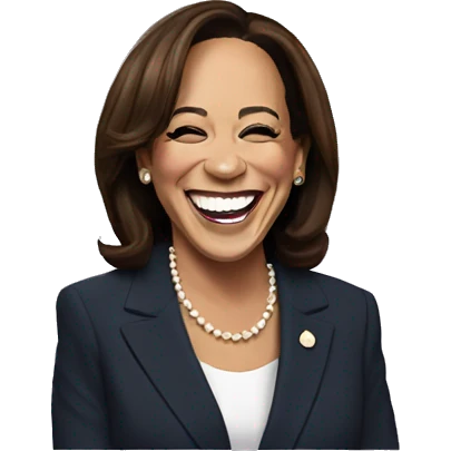 kamala harris laughing emoji
