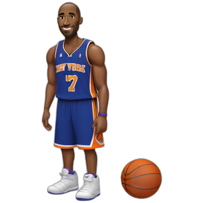 kobe bryant with knicks jersey emoji
