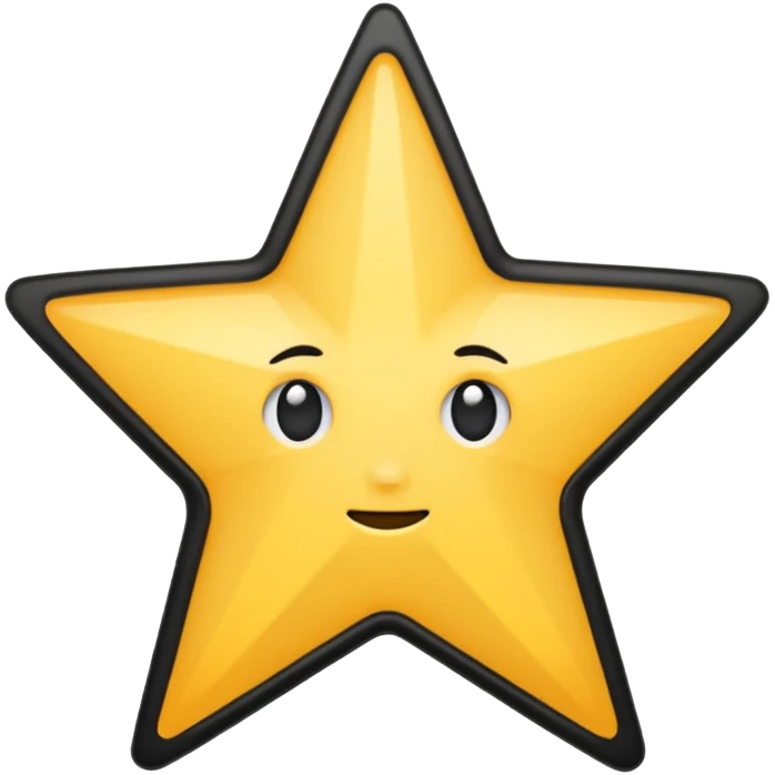 ★☆ - this shows full star and empty star  only with black outline with white colour inside but I want is first half black and second half empty emoji