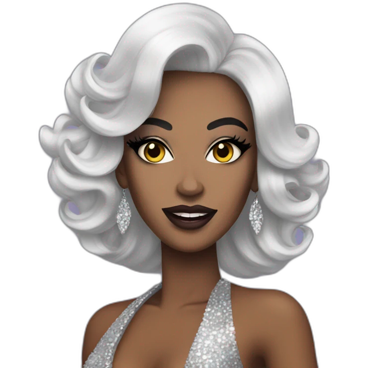 Drag Queen noire emoji