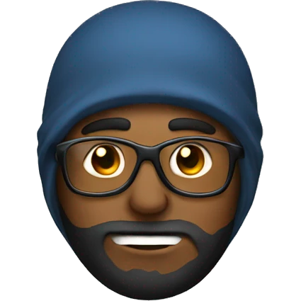 A  university professor with a ski mask emoji