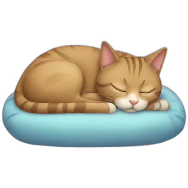Sleeping cat emoji