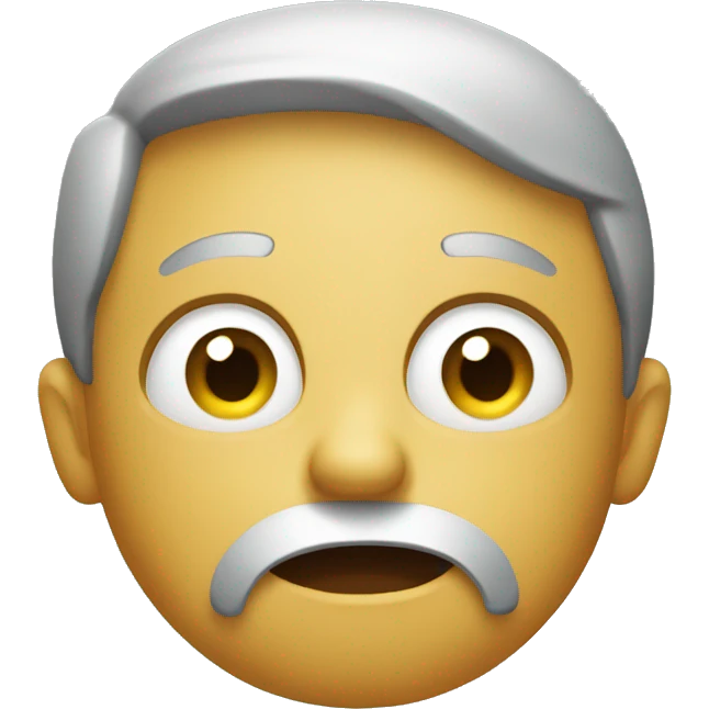 Emoji with confused face emoji