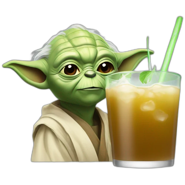 Yoda drink emoji