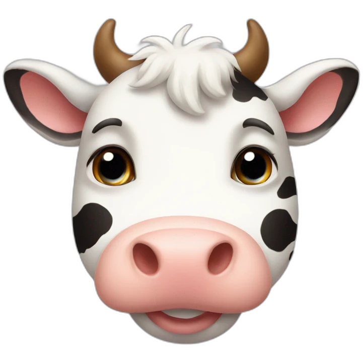 Cute little cow emoji
