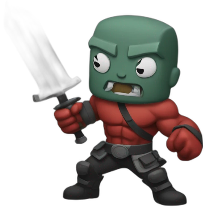 hellboy fighting emoji