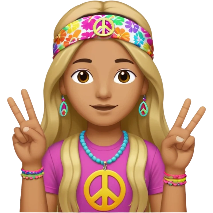 hippie emoji