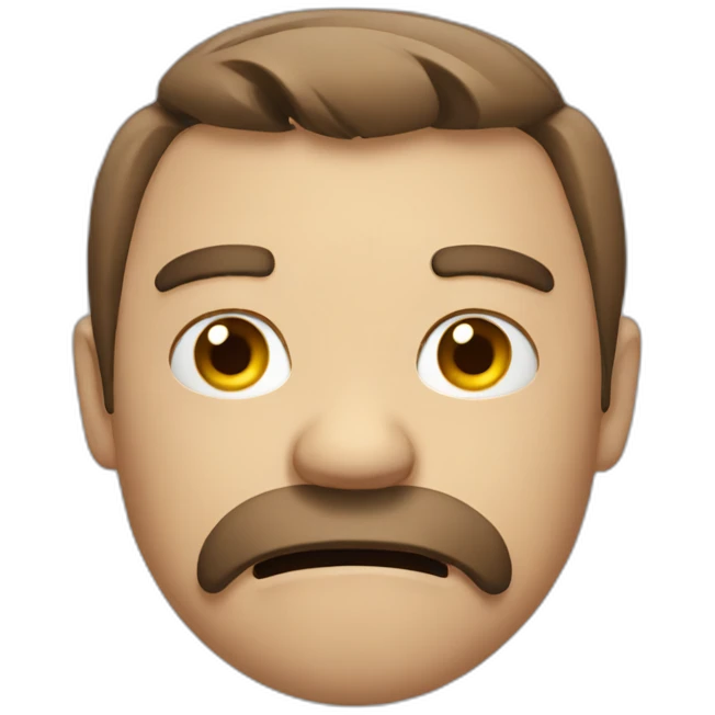 grumpy emoji