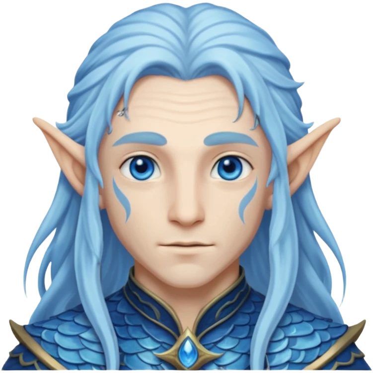 ESO male water elf with scales emoji