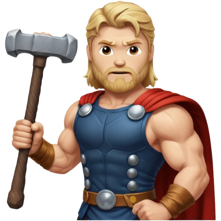 Thor with hammer emoji