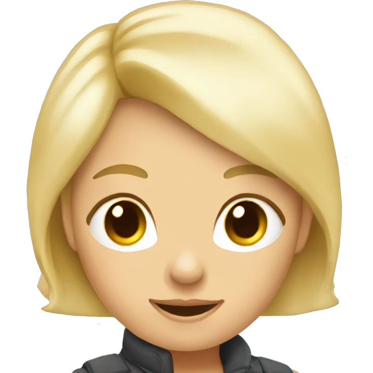 two lesbians: one is older, femme and blond. one is younger  emoji