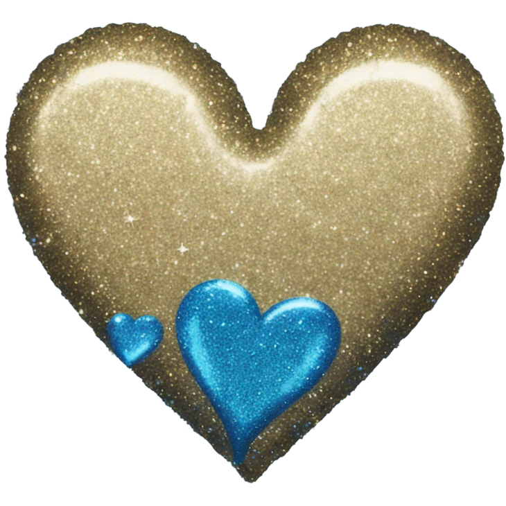 blue glitter heart emoji