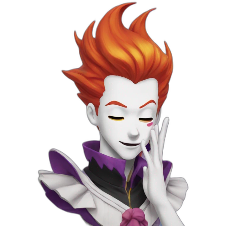 hisoka blowing kiss emoji