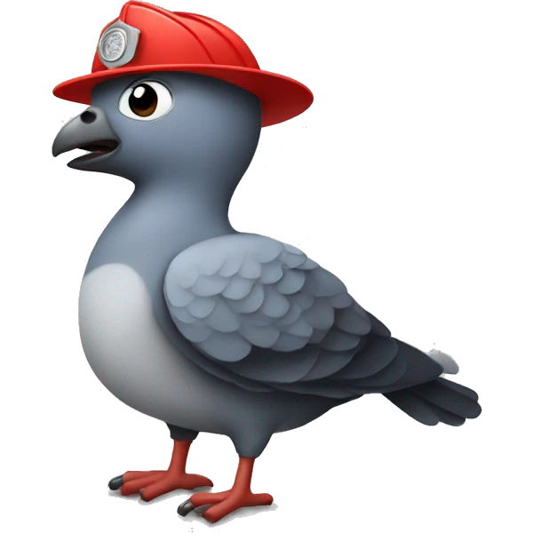 fireman pigeon emoji