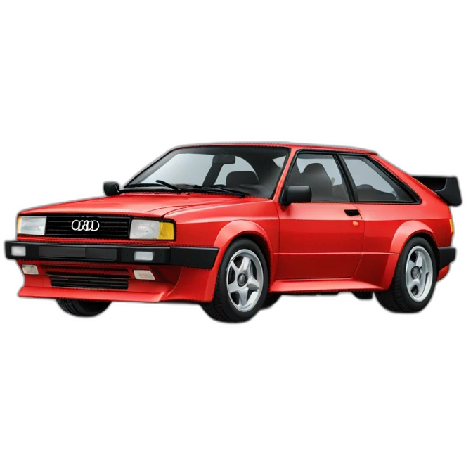Black audi quattro turbo emoji