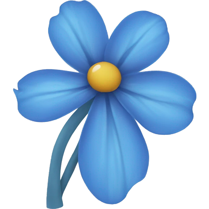 Blue flower emoji