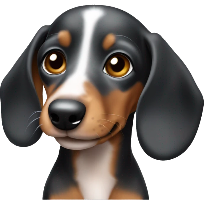 Dapple daschund puppy emoji
